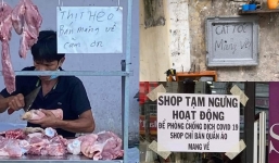 Thịt heo mang về, cắt tóc mang về và loạt biển bán hàng khiến dân mạng 'rối não' trong mùa dịch