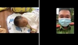 Đang ở tuyến đầu chống dịch, chiến sĩ công an nghẹn ngào đón con mới chào đời qua điện thoại