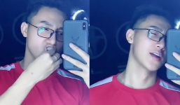 Hot TikToker 'liếm màn hình' trở lại với màn ăn vải kiểu gợi tình, CĐM xem xong rủ nhau tránh xa