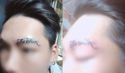Thanh niên khắc tên người yêu lên lông mày, dân mạng ngán ngẩm: 'Tuổi trẻ chưa trải sự đời'