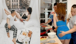 Vũ Khắc Tiệp lộ khoảnh khắc đặt bàn tay hư lên vùng nhạy cảm của Ngọc Trinh