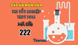 Đáp án môn Hóa học mã đề 222 kì thi THPT Quốc gia 2021