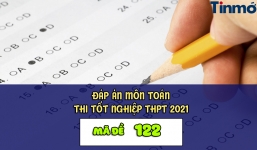 Đáp án môn Toán mã đề 122 kì thi THPT Quốc gia 2021