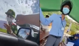 Xe chở tiền đến chốt kiểm dịch buộc phải quay đầu, cán bộ cho biết: 'Tiền không phải hàng hóa thiết yếu'