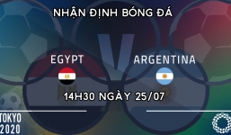Dự đoán U23 Argentina vs U23 Ai Cập, 14h30 ngày 25/07: Bảng C môn bóng đá nam Olympic