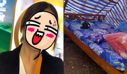 Trở về từ TP.HCM, cô gái được ba mẹ chuẩn bị cho ra vườn tự dựng lều cách ly: 'Hẹn 14 ngày sau gặp lại'