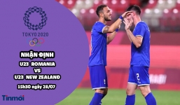 Nhận định U23 Romania vs U23 New Zealand, 15h30 ngày 28/07: Bảng B bóng đá nam Olympic 2020