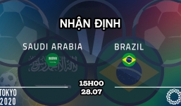 Dự đoán kết quả, nhận định U23 Saudi Arabia vs U23 Brazil, 15h00 ngày 28/7: Châu chấu đá voi
