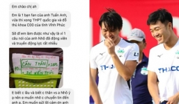 Tiền vệ Tuấn Anh truyền cảm hứng, giúp cô nữ sinh đạt thành tích thủ khoa khối C 