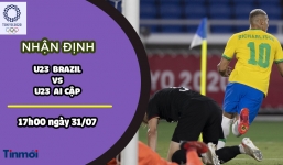 Nhận định U23 Brazil vs U23 Ai Cập, 17h00 ngày 31/07: Tứ kết môn bóng đá nam Olympic