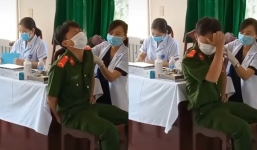 Chiến sĩ công an khóc nức nở khi tiêm vaccine, hỏi ra mới biết nỗi ám ảnh tâm lý từ năm 12 tuổi