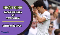 Nhận định Pacos Ferreira vs Tottenham, 01h30 ngày 20/08: Europa Conference League 2021