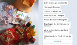 Nhận cả núi quà từ thiện, cô gái thản nhiên nhắn tin cho mạnh thường quân chê ít: 'Không có thịt em nấu bằng gì'?