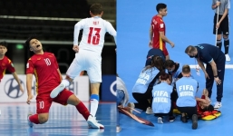Đau lòng khoảnh khắc cầu thủ ĐT Việt Nam đổ gục vì chấn thương nặng, bất lực vì không thể tiếp tục chiến đấu