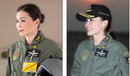 Nhan sắc Hoàng hậu Thái Lan khi mặc quân phục 