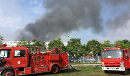 Cháy lớn tại công ty may mặc Makalot Việt Nam, chưa xác định được thiệt hại