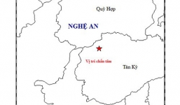 Động đất 4,2 độ richter khiến Nghệ An rung lắc
