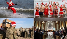 Những hình ảnh đón Giáng sinh đặc biệt trên khắp thế giới