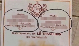 Xôn xao thiệp cưới khoe thiếu gia tiệm vàng cưới ái nữ nhà xe