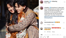 Châu Bùi đăng ảnh với Decao nhưng lại để 2 dòng trạng thái gây hoang mang