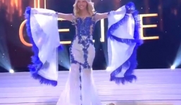 Tân hoa hậu Bỉ gặp đại họa sau cú ngã trên sân khấu