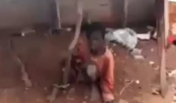 Bé trai bị bố ruột, 3 bà mẹ kế xích trong chuồng gia súc hơn 2 năm