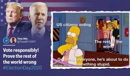 10 bức ảnh 'tấu hài' về bầu cử Tổng thống Mỹ 2020