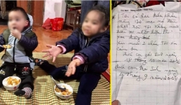 Xót xa 2 chị em bị bỏ rơi trên đê sông Hồng giữa tiết trời rét buốt, lá thư để lại càng đau lòng