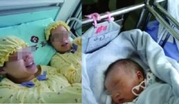 Chị em sinh đôi cùng mang thai và sinh con trùng ngày, ngoại hình 2 đứa trẻ tiết lộ bí mật động trời