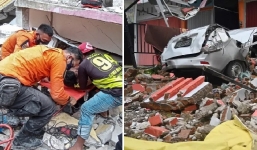 Động đất Indonesia khiến 81 người chết, mưa lớn đập tan hy vọng tìm kiếm người sống