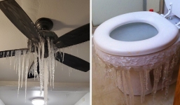 26 bức ảnh hiện trường siêu thực về bão tuyết kỷ lục 10 năm qua tại Texas