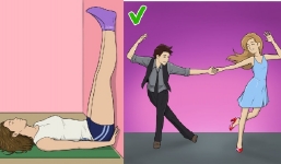 Gác chân lên tường 20 phút mỗi ngày, bạn sẽ nhận được kết quả bất ngờ