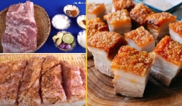 Cách làm thịt heo quay bì giòn tan bằng nồi chiên không dầu