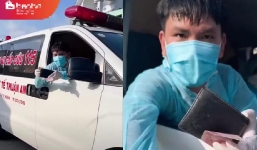 Nhân viên y tế mặc đồ bảo hộ sũng mồ hôi đi mua bánh mì, chủ quán có hành động ấm lòng