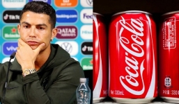 Ronaldo bị chê 'đạo đức giả' sau pha gạt Coca-Cola khỏi tầm mắt