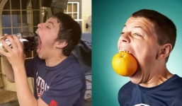 Cậu bé có cái miệng rộng nhất thế giới, 'ăn trôi' vô số thứ kỳ quặc