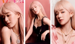 Triệu Lộ Tư tóc hồng ngọt ngào lên bìa tạp chí, netizen chê tơi tả vì 'gồng đứt chun'