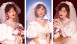 Mao Hiểu Đồng gây 'sốc visual' khi diện váy cưới, nhan sắc tưởng không đẹp mà đẹp không tưởng