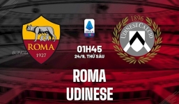 Nhận định Roma vs Udinese (1h45, 24/09) vòng 5 Serie A: Lấy công bù thủ
