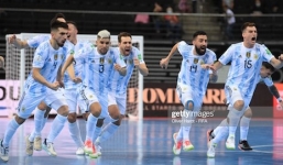 Kết quả World Cup Futsal: Argentina hạ gục ĐT Nga, đối đầu Brazil ở bán kết
