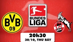 Link xem trực tiếp bóng đá Dortmund vs FC Kohn (20h30, 3/10) Vòng 10 Bundesliga