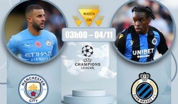 Nhận định Man City vs Club Brugge (3h00, 4/11) vòng bảng Champions League: Trút giận nhược tiểu