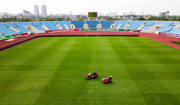 Sân Mỹ Đình xanh mượt cỏ, phòng VAR tươm tất sẵn sàng tiếp đón Nhật Bản