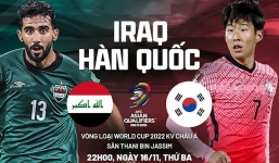 Nhận định Iraq vs Hàn Quốc (22h00, 16/11) vòng loại World Cup 2022: Tăng tốc giành vé