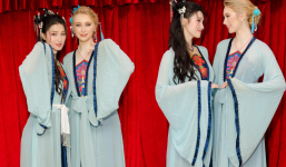 Hóa thân thành Thúy Kiều, Thúy Vân, Hoa hậu Quốc tế 2022 Jasmin, Á hậu Phương Nhi ai đẹp hơn?