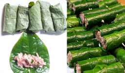 Rán chả lá lốt mặt gân hay mặt láng? mẹo làm chả lá lốt trong thịt chín mềm nhưng ngoài lá vẫn xanh