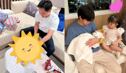 Vừa chăm vợ đẻ, Cường Đô La lại làm một điều cực tinh tế cho các con ngày 1/6 khiến CDM khen nức nở