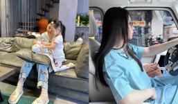 Hết thời gian ở cữ, Đàm Thu Trang lập tức đi làm một điều đúng chuẩn dâu hào môn