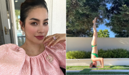 Dù ở nhà chăm con, Phạm Hương vẫn sở hữu body thon gọn nhờ chăm chỉ làm một điều