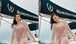 Phương Oanh từ kết hôn với shark Bình không còn diện đồ hở bạo như trước nhưng vẫn 'nóng bỏng mắt'